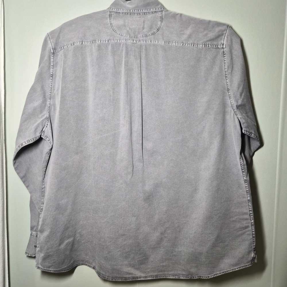 One Star Converse Button Down Chambrey Gray 2XL - Picture 6 of 13